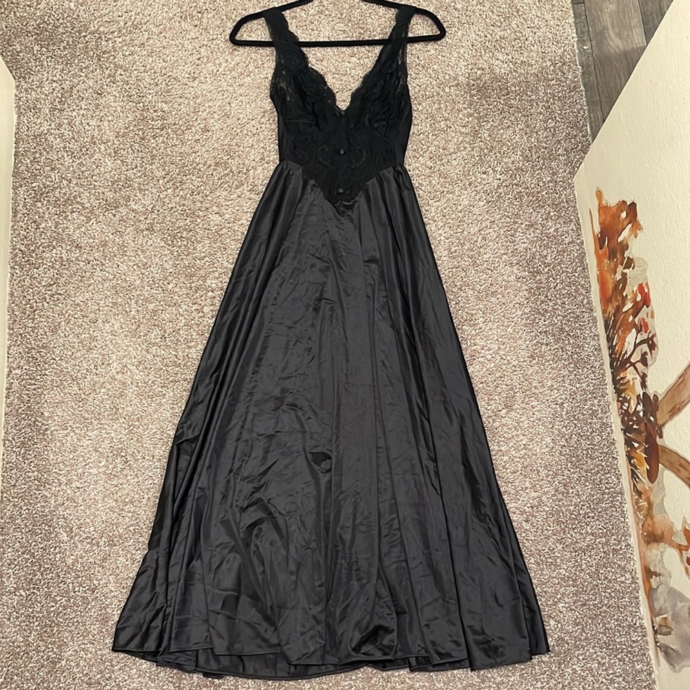 Vintage 80s lace slip dress